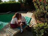 Lesbians fucking at the pool