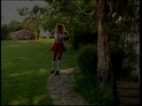 Cuming on horny blond pigtail teen’s tits